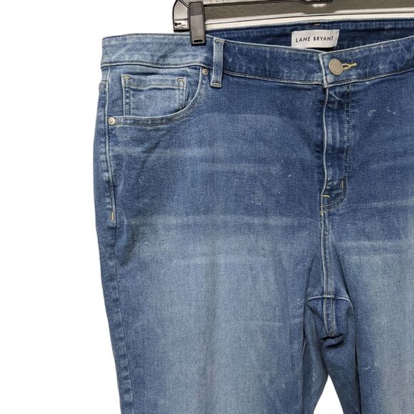 LANE BRYANT Flex Magic Waistband Signature Fit Straight Jeans 22 - Picture 3 of 7